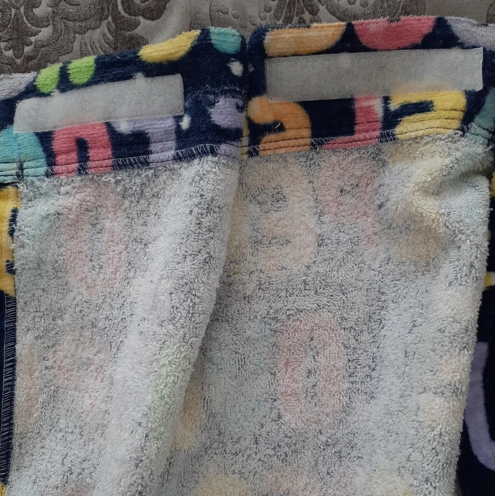 Justice brand kids after bath peace towel dress. Size M/L.